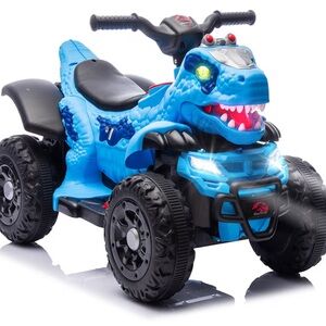 Blue Dinosaur Electric Ride-On Vehicle